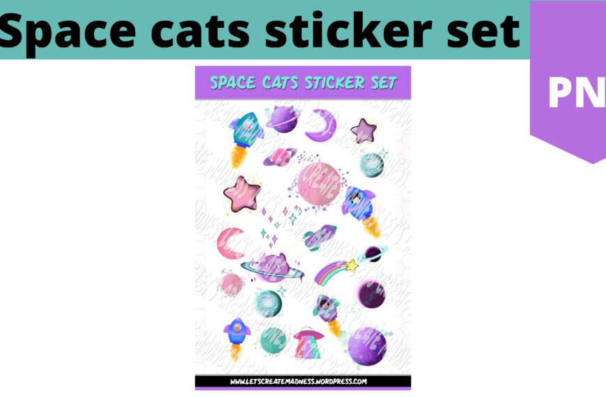 Ruimte katten digitale sticker