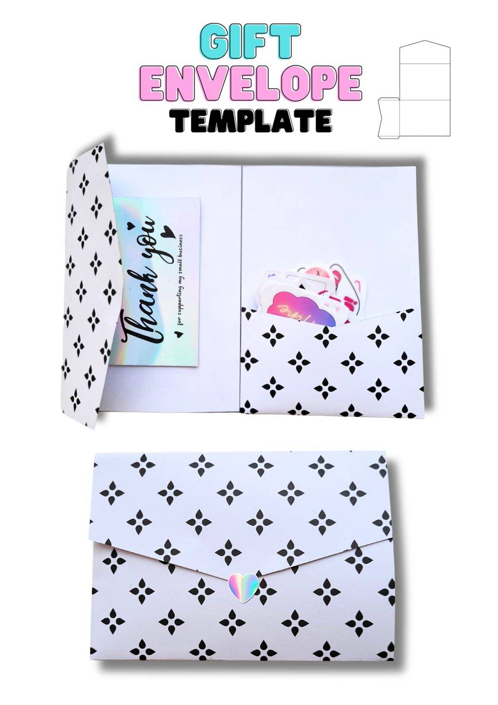 cadeau envelop , aanpasbaar template canva