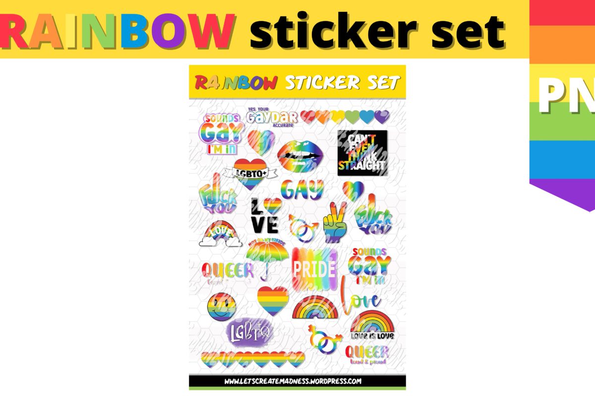 Regenboog en Pride LGBTQ+ sticker