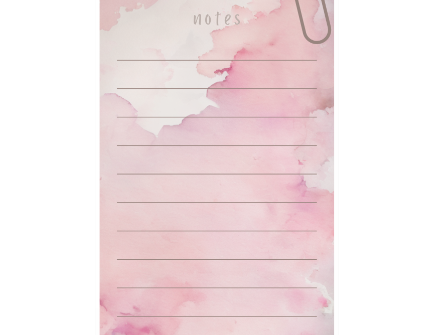 Pink watercolor flowers stickervel