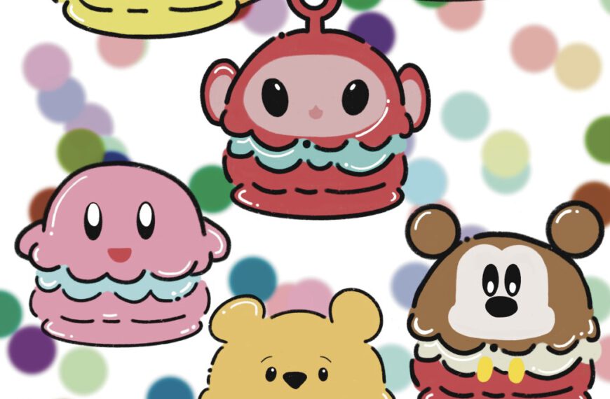 Freebie macaron stickers/clipart