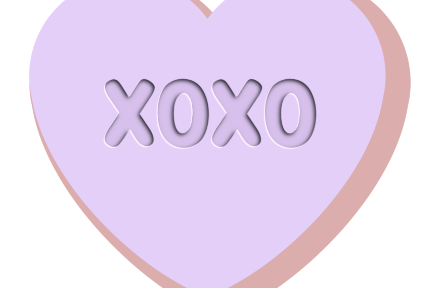 Candy heart stickersheet