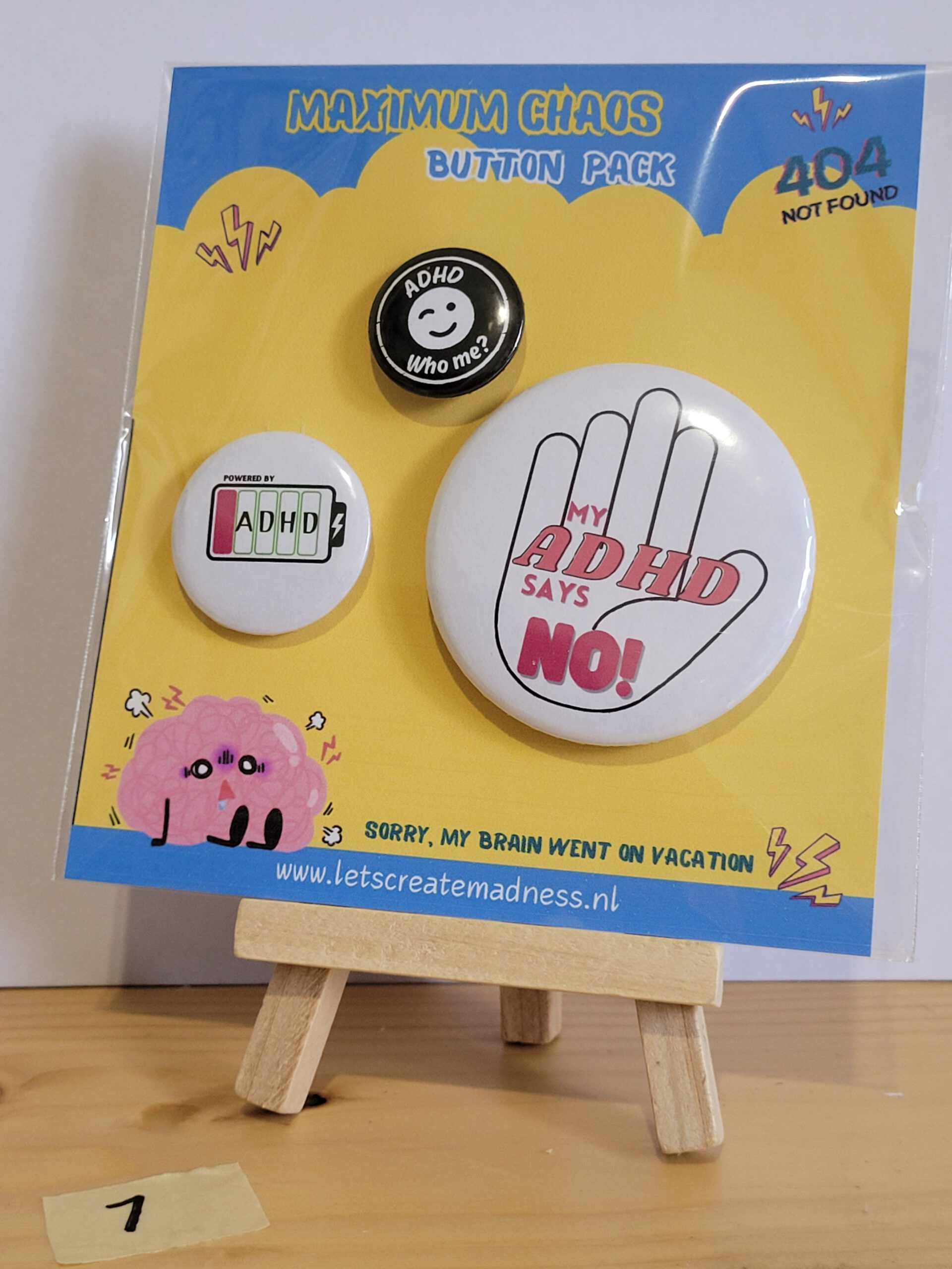 Maximum chaos button pack for adhd – let's create madness