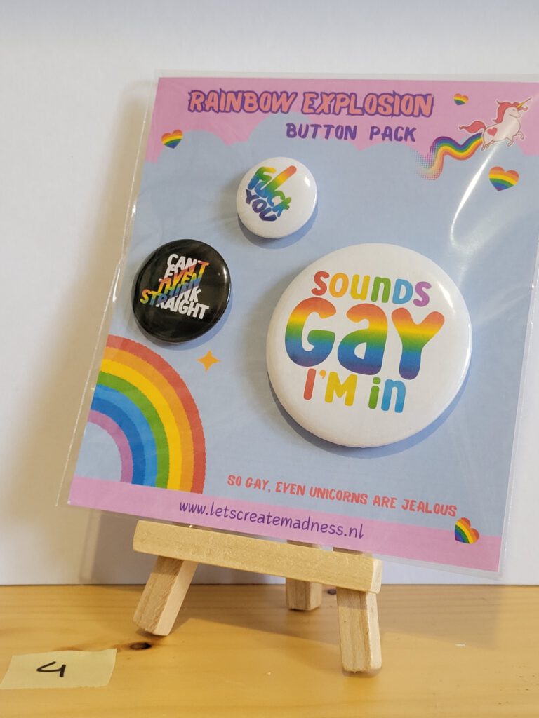 Button pack, rainbow, gay, lgbtq