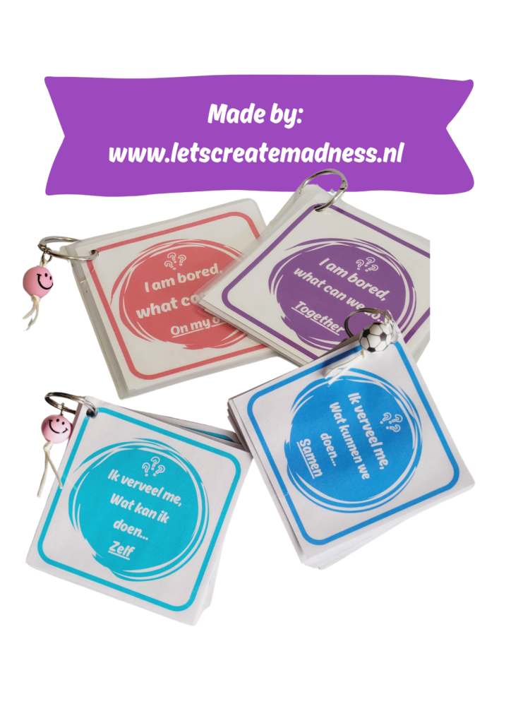 Ik verveel me kaartjes, activiteiten kaartjes kinderen