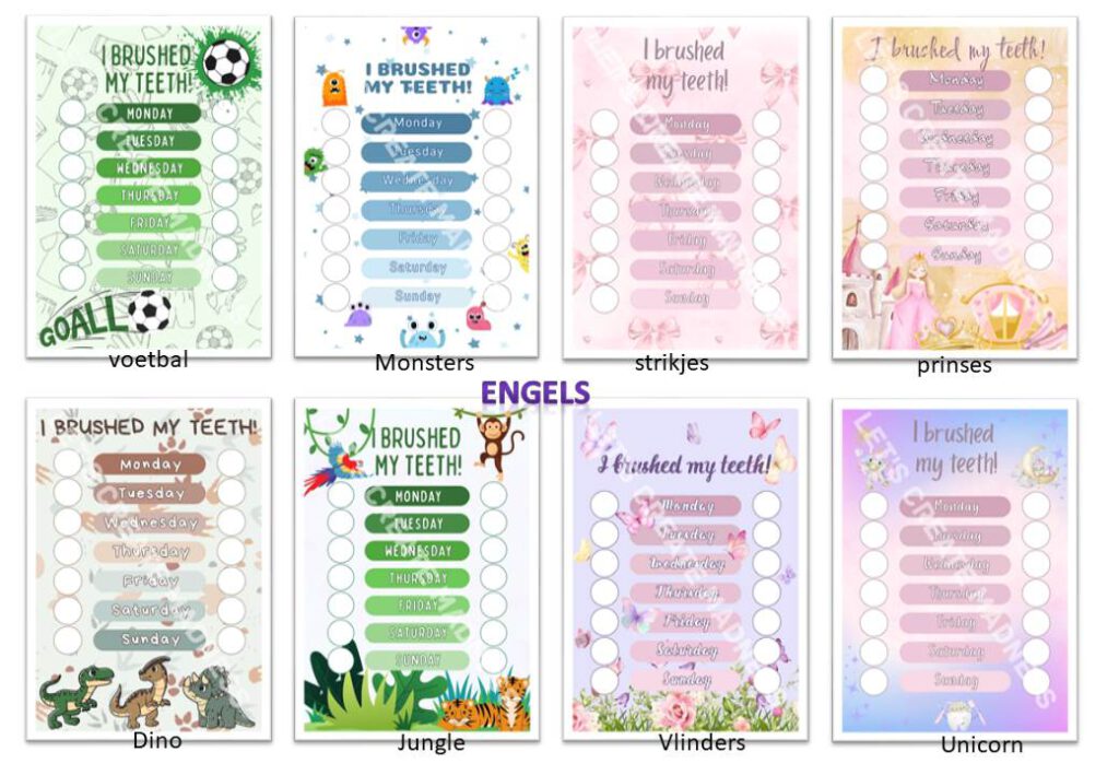 tandenpoets zandloper, tandenborstel met etui, poetsstickers, tandjes stickers, poetsschema kinderen, tandenpoetsen leuk maken, cadeau kind, kraamcadeau, Sinterklaas cadeau kind, tandenborstel kind, 2 minuten poetsen, gepersonaliseerd cadeau kind